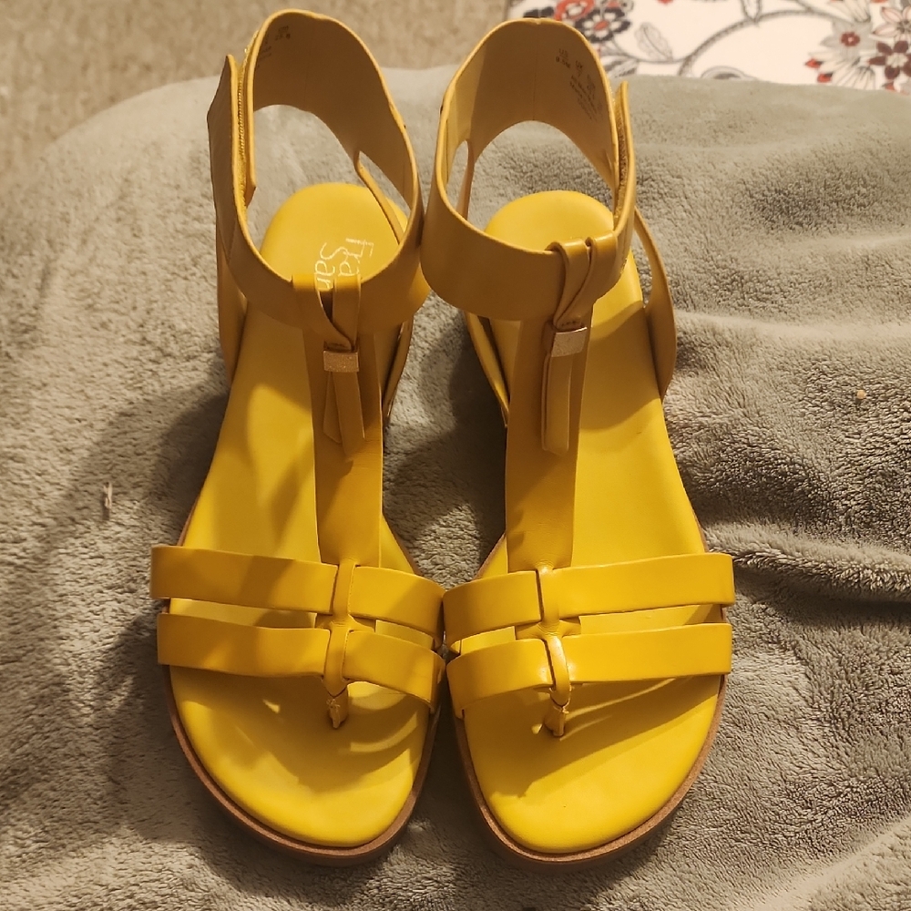 Franco Sarto Bright Yellow Sandals